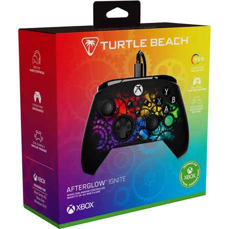Turtle beach afterglow ignite bekabelde rgb-gamingcontroller - time machine (zwart, xbox series x|s, xbox one, pc)