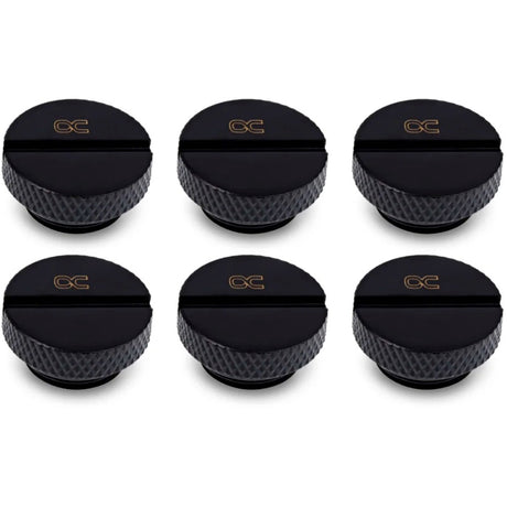 Alphacool eiszapfen screw plug g1 4 verbinding (zwart, 6 stuks)