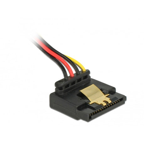 Delock 3,5 4-pin floppy (female) naar 15-pin sata (female) kabel (30 centimeter)