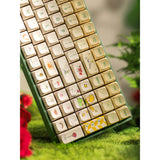 Iqunix f97 floral date rgb mechanisch gaming toetsenbord (groen, us lay-out (qwerty), iqunix little prince, 96%, rgb leds, hot-swappable, pbt, 2.4ghz | bluetooth 5.1 | usb-c)