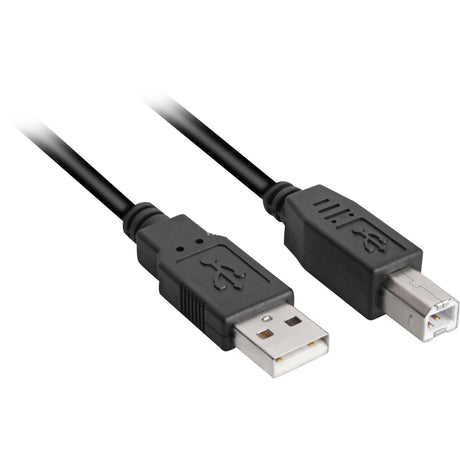 Sharkoon usb-a 2.0 naar usb-b kabel (zwart, 2 meter)