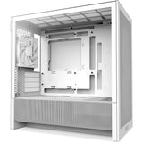 Nzxt h3 flow midi tower behuizing (wit (mat) | 1x usb-a | 1x usb-c | tempered glass)