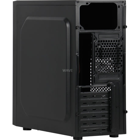 Inter-tech b-42 midi tower behuizing (zwart | 2x usb-a)