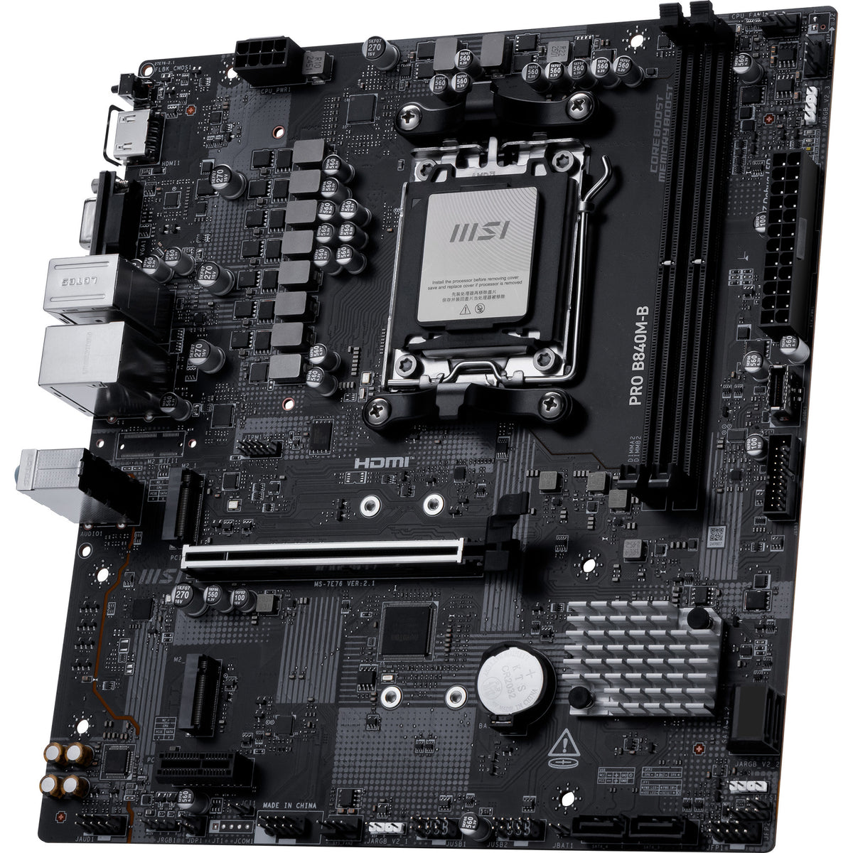 Msi pro b840m-b socket am5 moederbord