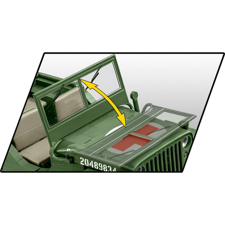 Cobi historical collection - willys mb medical constructiespeelgoed (schaal 1:12)