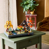 Lego icons herfsttuin met cottage herfstdecoratie - bouwpakket voor volwassenen - 11372