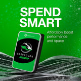 Seagate barracuda 8 tb harde schijf (st8000dm004, sata 600)