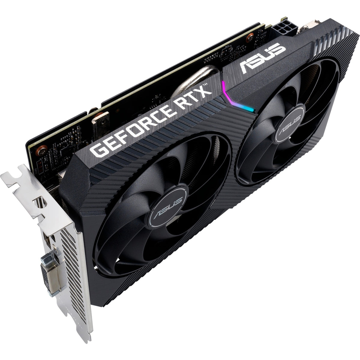 Asus geforce rtx 3050 dual v2 8gb gddr6 grafische kaart (lite hash rate, 1x displayport, 1x hdmi 2.1, dvi-d)