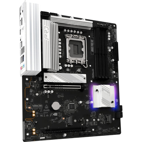 Asrock b860 pro rs socket 1851 moederbord (raid, 2.5 gb-lan, sound, atx)