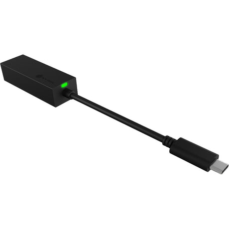 Icy box usb-c 3.2 gen 1 naar rj-45 gigabit lan adapter (zwart)