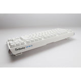 Ducky one 3 classic pure white tkl rgb mechanisch toetsenbord (wit, us lay-out (qwerty), cherry mx silent red, 80% (tkl), rgb leds, double-shot pbt, hot-swappable, quack mechanics)