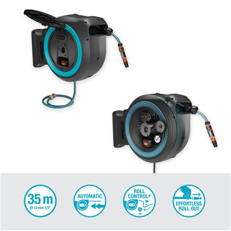 Gardena wandslangenbox powerroll xl set - 35 m