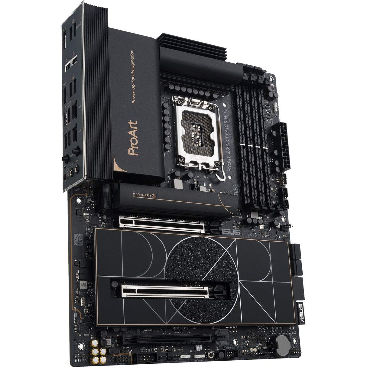 Asus proart z890-creator wifi socket 1851 moederbord (raid, 2.5gb-lan, 10gb-lan, wi-fi 7, bt, sound, atx)