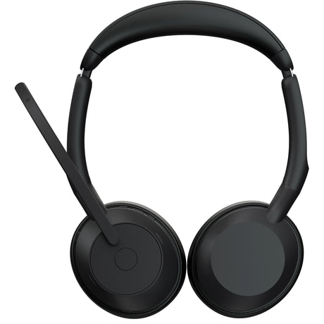 Jabra evolve2 55, incl. oplaadstandaard on-ear headset (zwart, stereo, uc, usb-a, link380a)