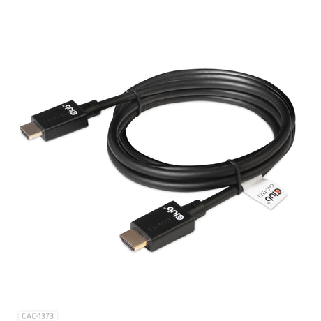 Club 3d gecertificeerde ultra high speed hdmi 2.1 kabel (zwart, 3 meter, 8k)