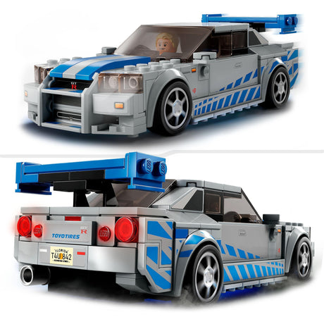 Lego speed champions - 2 fast 2 furious nissan skyline gt-r (r34) constructiespeelgoed (76917)