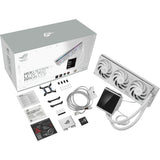Asus rog strix lc iv 360 argb lcd waterkoeling (wit, 4-pin pwm)