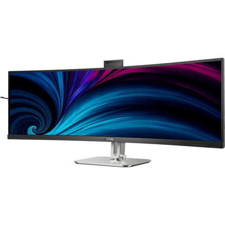 Philips 49b2u6900ch 48.8 curved ultrawide monitor (donkergrijs zilver, 1x displayport, 2x hdmi, 3x usb-c, 4x usb-a, 1x rj-45, webcam)