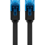 Goobay cat 6a flat patch cable u utp, 5 meter kabel (zwart blauw)