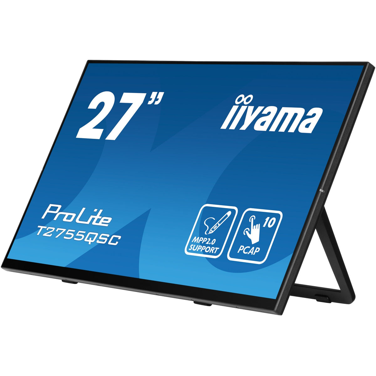 Iiyama prolite t2755qsc-b1 27 touchscreen monitor (zwart, 1x displayport, 1x hdmi, 2x usb-a)