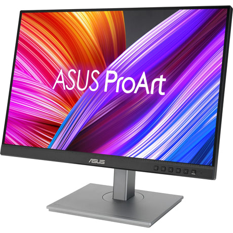 Asus proart display pa248cnv 24 monitor (zwart zilver, 2x displayport, 1x hdmi, 1x usb-c, 4x usb-a, 1x rj-45)