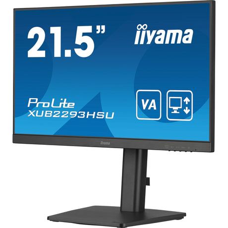 Iiyama prolite xub2293hsu-b7 21.5 monitor (zwart, 1x displayport, 1x hdmi, 2x usb-a)
