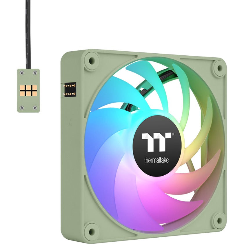 Thermaltake ct120 ex argb sync pc cooling fan matcha green (3-fan pack) case fans (lichtgroen, 3 stuks, 120 x 120 x 25 mm, pwm)
