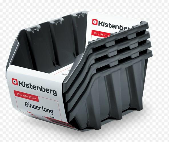 Kistenberg kattenbakjes 30 lang 4szt. zwart 295x198x133mm