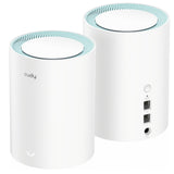 Cudy ac1200 gigabit mesh wi-fi system (2-pack) mesh router (wit)
