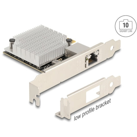 Delock pci express x4 network card 10 gigabit lan 1 x rj45 aqc107s netwerkadapter