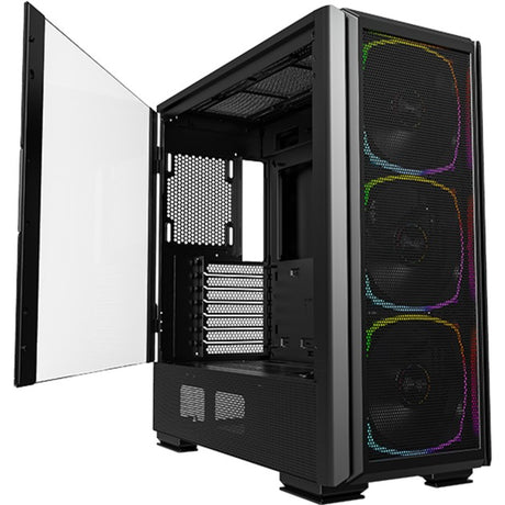 Montech sky two gx midi tower behuizing (zwart | 2x usb-a | 1x usb-c | window)