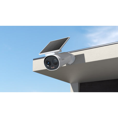 Imou cell 3c all-in-one - 2k draadloze beveiligingscamera voor buiten - inclusief ingebouwd zonnepaneel - volledig draadloos - bewaking voor buiten met nachtzicht in kleur - sirene - ip66 weerbestendig - grote 5000mah batterijcapaciteit
