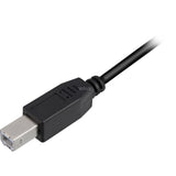 Sharkoon usb-a 2.0 > usb-b kabel (zwart, 1 meter)