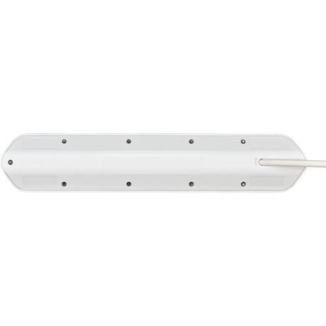 Brennenstuhl ®estilo hoekaansluitdoosstrook met usb laadfunctie 6-weg 4x beschermende contactdozen 2x euro zilver wit