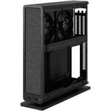 Fractal design ridge black mini tower behuizing (zwart | 2x usb-a | 1x usb-c)