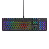 Trust gxt 871 zora mechanisch gaming toetsenbord (zwart, us lay-out (qwerty), huano red, 100%, rgb)