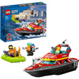 Lego city - reddingsboot brand constructiespeelgoed (60373)