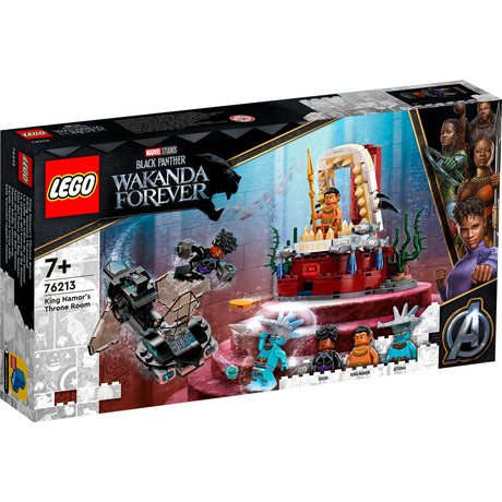 Lego marvel - koning namor’s troonzaal constructiespeelgoed (76213)