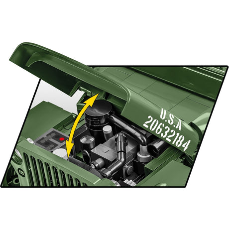 Cobi historical collection - willys mb constructiespeelgoed (schaal 1:12)