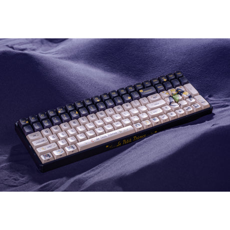 Iqunix f97 starry tryst rgb mechanisch gaming toetsenbord (donkerblauw, us lay-out (qwerty), iqunix silent rose, 96%, rgb leds, hot-swappable, pbt, 2.4ghz | bluetooth 5.1 | usb-c)