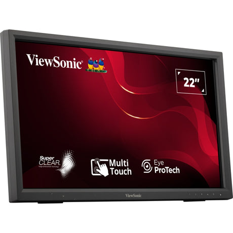 Viewsonic ir touch monitor td2223-2 22 (zwart, 1x hdmi, 1x dvi, 1x vga, 2x usb-a)