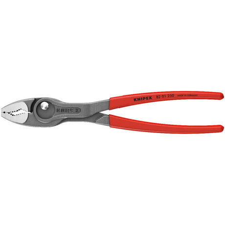 Knipex twingrip, voor- en zij-grijptang (rood)