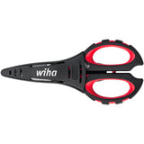 Wiha elektriciensschaar (zwart rood, met krimpfunctie)