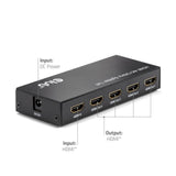 Club 3d hdmi splitter 1x > 4x hdmi 4k 120hz (zwart)