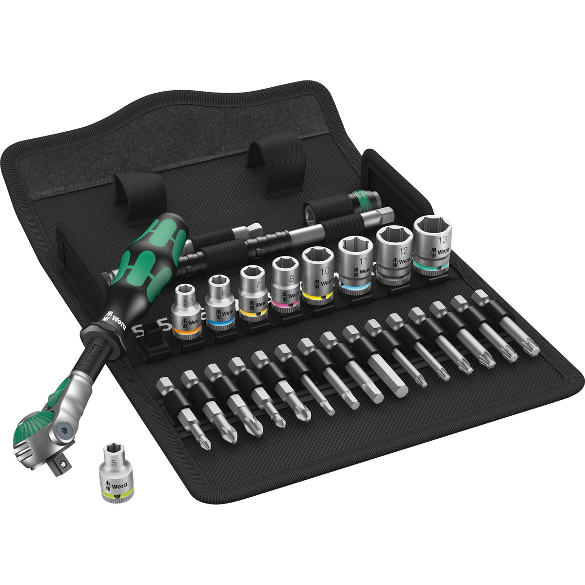 Wera 8100 sa 6 zyklop speed-ratelset 1 4 gereedschapsset (28-delig)