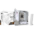 Gigabyte x870i aorus pro ice socket am5 moederbord (wit, raid, 2,5gb-lan, wi-fi 7, bt, sound, mini-itx)