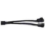 Silverstone sst-cpf01 splitterkabel (zwart, 10 centimeter)