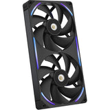 Nzxt performance fan f280x rgb case fans (zwart, 2 stuks, 280 x 140 x 30 mm, pwm)
