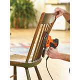 Black+decker schuurmachine mouse in koffer - ka2500k-qs