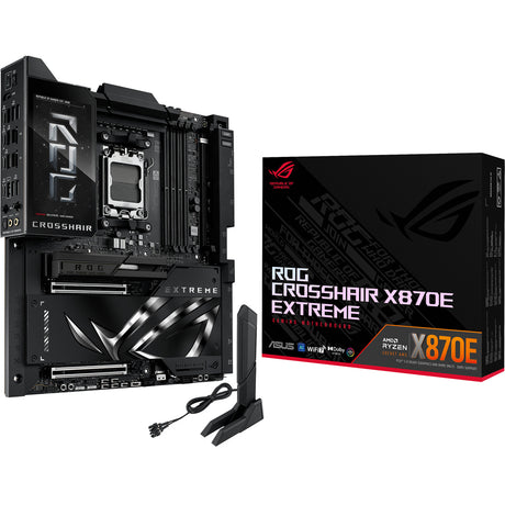 Asus rog crosshair x870e extreme socket am5 moederbord (10gb-lan, 5gb-lan, wi-fi 7, bt, sound, atx)